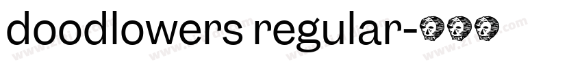 doodlowers regular字体转换